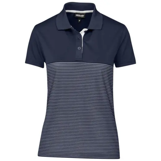 Ladies Maestro Golf Shirt Navy Front